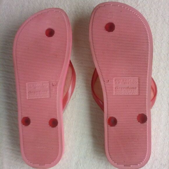 Ipanema Women's Glossy Coral Reef Pink & Red Thongs Sandals Flip Flops size 10 - Picture 4 of 10